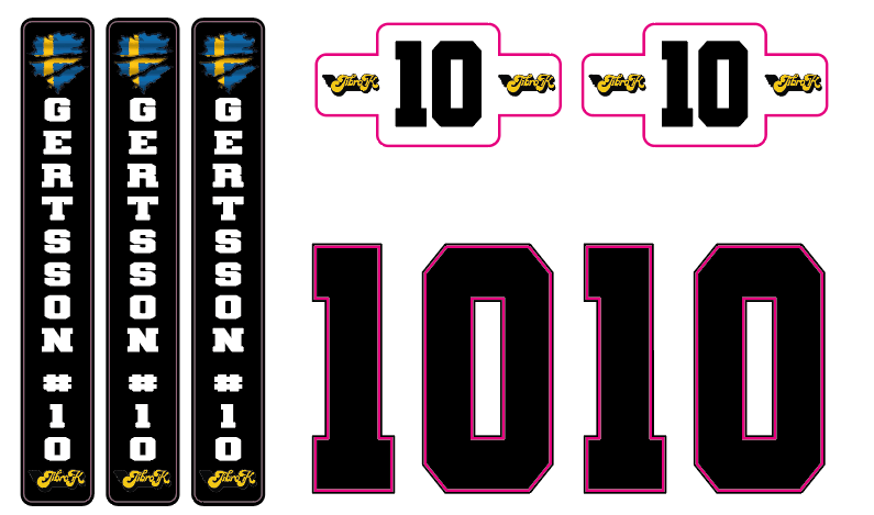 Ark med klistermärken hockey